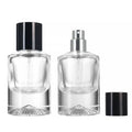 Clear Luxury 30ml Cylinder Empty Spray Round Shape Thick Volcano Bottom Glass Perfume Bottle