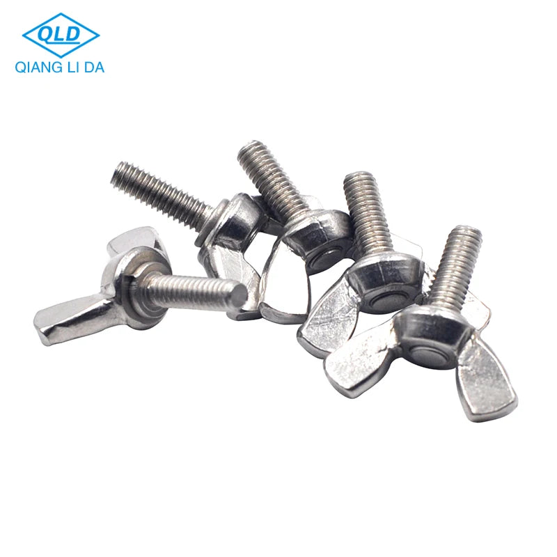 Bolt QLD Custom Metric Oval Stainless Steel 304 316 Butterfly Folding Wing Nut Screw M3-M12 Grade A2/A4 Full Thread