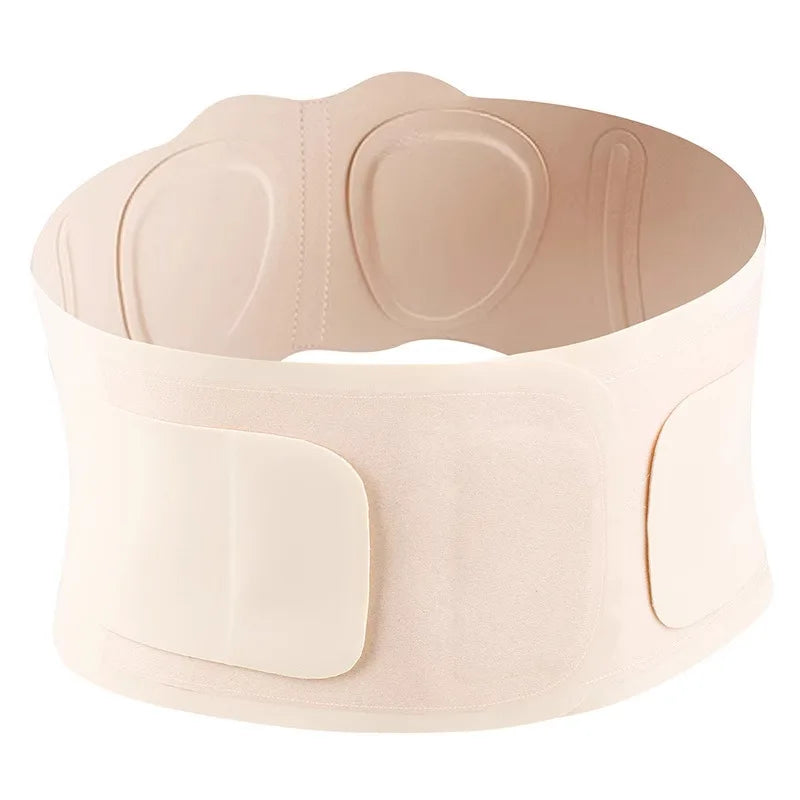 Ultra-Thin Latex Nylon Waist Support Belt Breathable Waist Trimmer for Men Women Skin Color / Black Protection S-XL Version