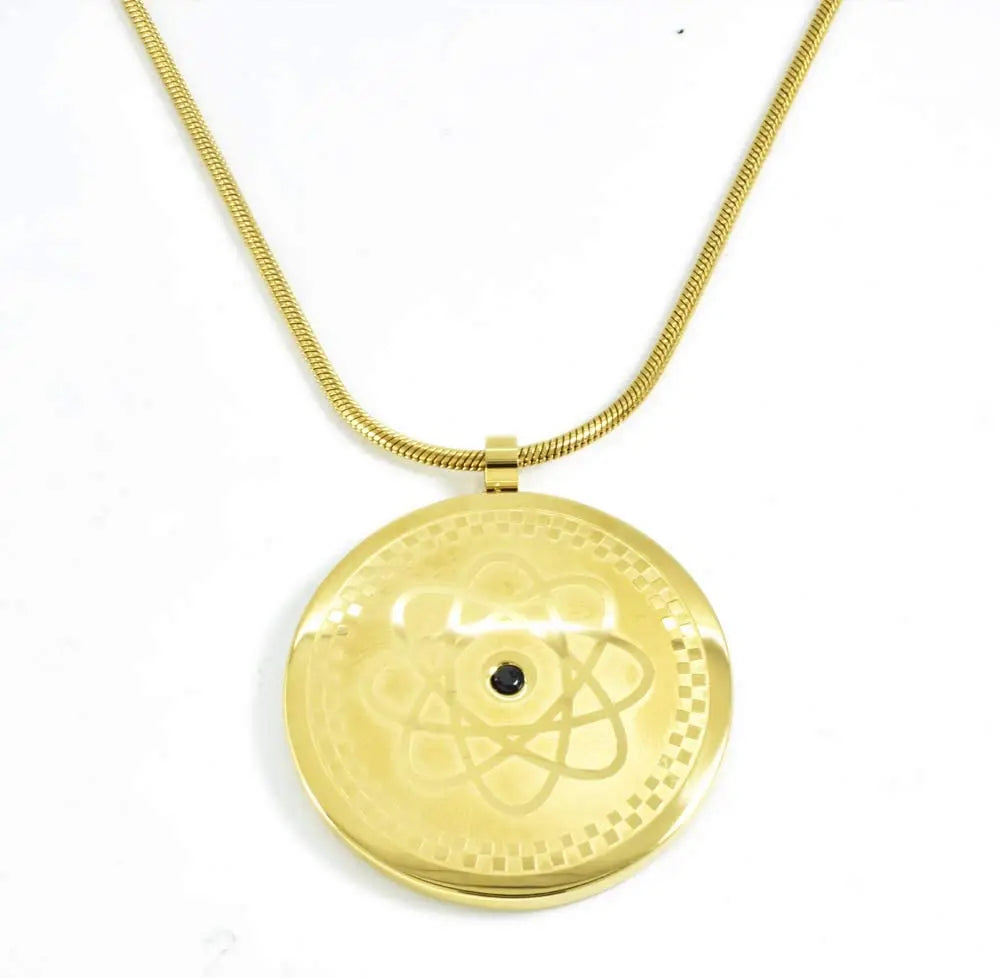 2025 Fashion Trend Versatile Stainless Steel Gold Magnetic Energy Pendant
