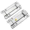 Heavy Duty Stainless Steel Security Press Button Door Slide Latch Barrel Bolt Lock Surface Mounted Modern Door Bolts