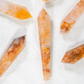 Most Popular Crystal Chakra Natural Wands Witch Stone Yellow Fire Quartz Crystal Magic Wand for Women