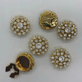 Personalized Copper Button Covers Cufflinks DIY Detachable Blank Cover Buttons for Shirt
