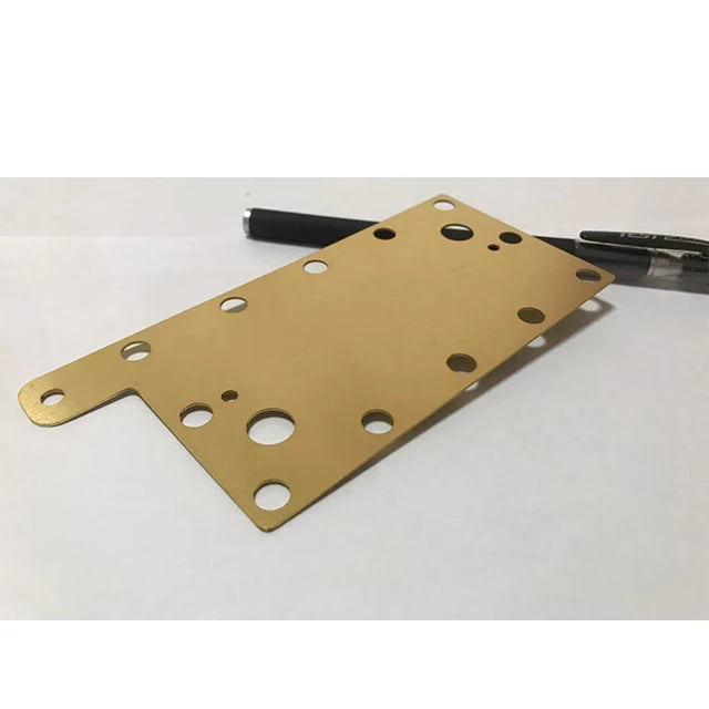 China Custom Sheet Metal Brass H62 H65 Laser Cutting square Round Brass Sheet