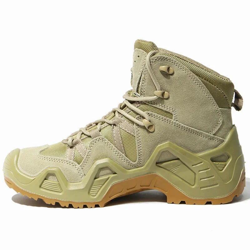 Tactical Boots Desert Jungle Pattern Camouflage Men's Shoes  Waterproof Long Collar Outdoor Training Shoes