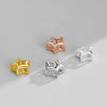 8.2mm Hollow Out Star Charm Beads Wholesale 925 Sterling Silver Star Spacer Beads for Jewelry Making Accessories