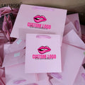 Hot Selling Private Label Light Pink Luxury Recyclable Handle Paper Shopping Bag Makeup Package Cosmetic Gift Bag