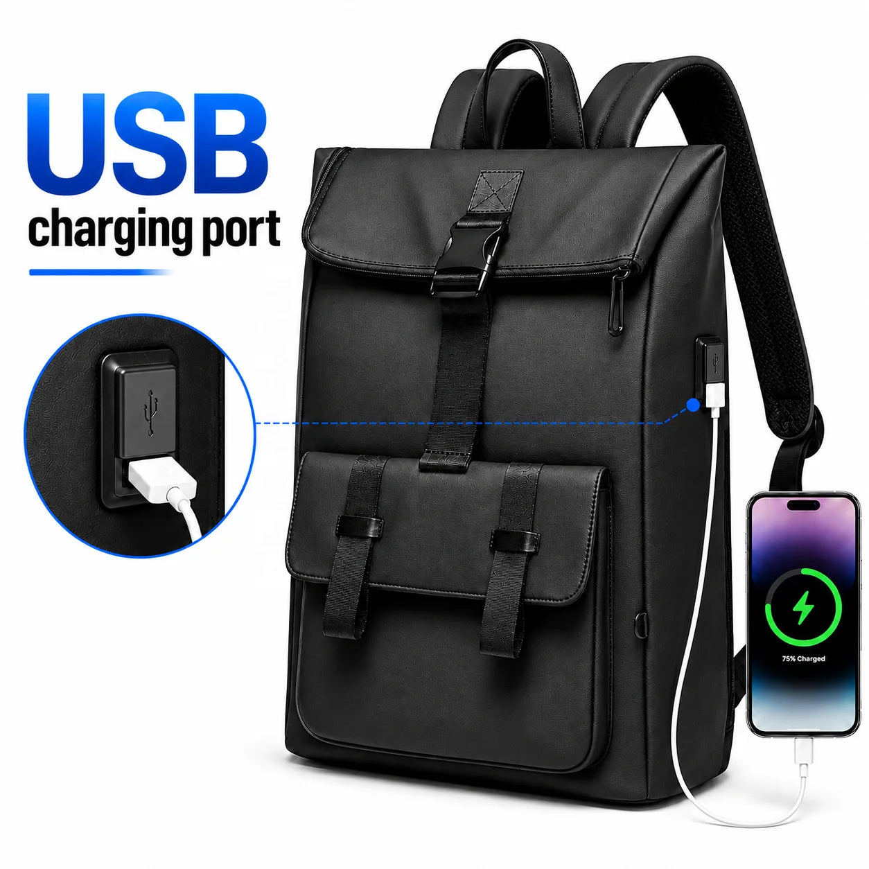 Travel Backpack Flight Approved Carry on Luggage Waterproof Business Rucksack Durable Large Weekender Bag Daypack Fits 16 Inch