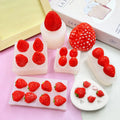 Non-stick DIY Easy Release Silicone Fondant Molds Soap Candle Mulberry Wax Melts Molds Variety 3D Strawberry Silicone Molds