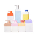 Wholesale HDPE Biodegradable Plastic Lotion Shampoo Container  Screen Printing 200ml 300ml Square Pump Bottle