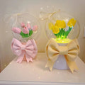 New Acrylic Bouquet Package Box DIY Birthday Gift Tulip Holding Bucket Flower Box for Gift Shop