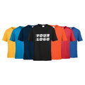 OEM ODE Custom logo 100% Cotton Kid Pure White Short Sleeve logo Blank Plain Unisex Children Kids t Shirts for Boys Girls
