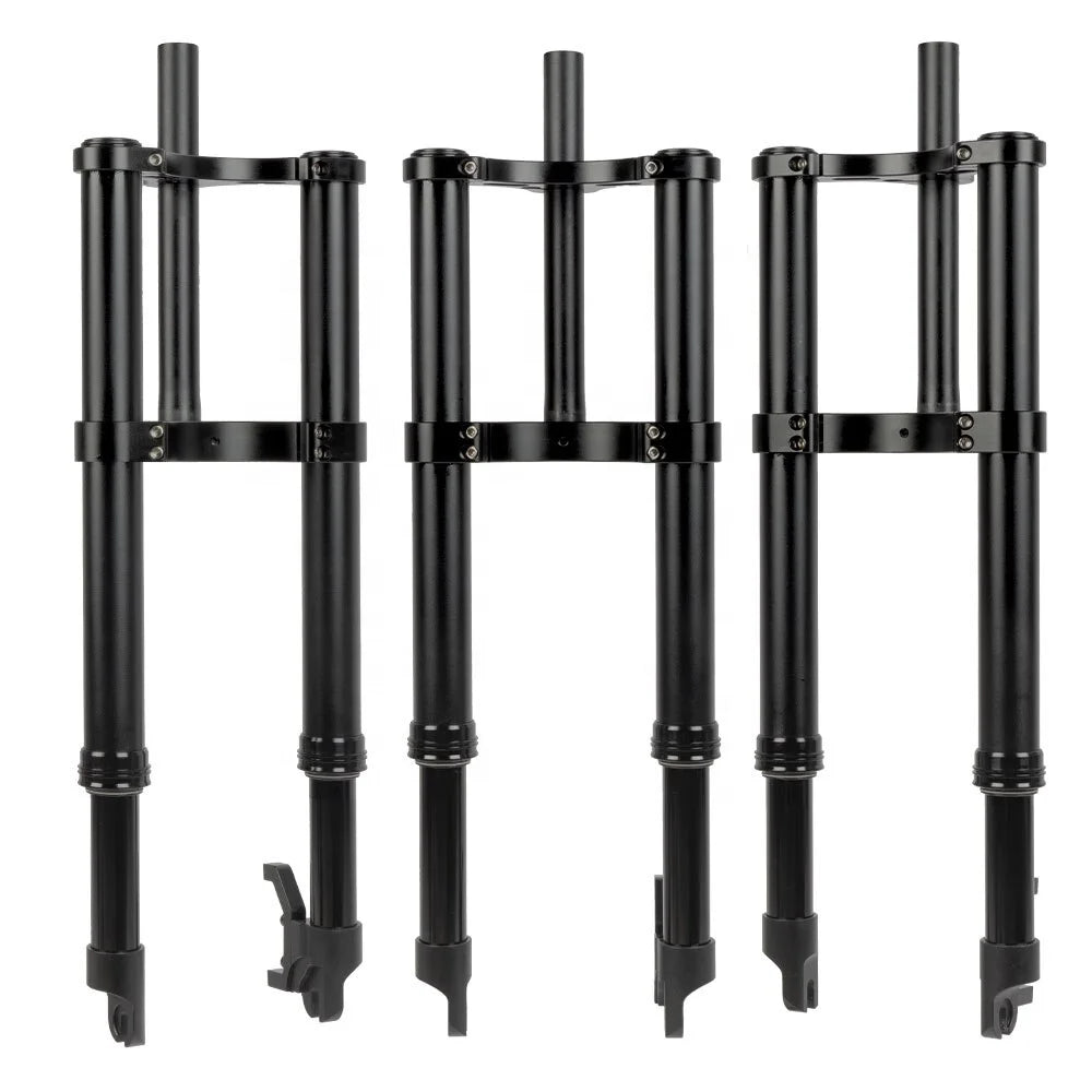 Ebike Scooter Snow Bike 14inch 16inch Spring Oil Air 135mm Quick Release QR Suspension Inverted Fat Fork 16'' Electric Bike Fork