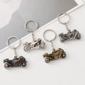 Personality Gold Plated 3D Metal Motorcycle Car Key Ring Motorcycle Shaped Keychain for Men Gift