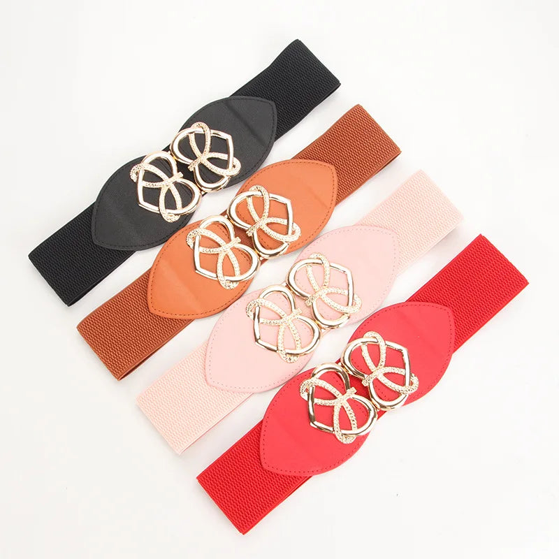 Factory Wholesale New Womens Elastic Belt Fashion Match Decoration With Dress Simple Waist Belts Fashion