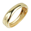 Wholesale Charm Minimalist Glossy Gold Plated Bracelet Smooth Luxury Exquisite Cuff Bangle for Women Party Wedding Jewelry