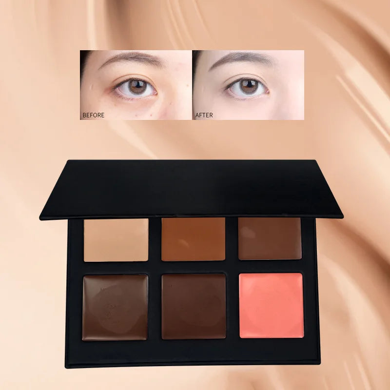 Free Color-Matching DIY Cream Concealer Makeup Kit 10 Colors Custom Palette Mineral Moisturizer Matte Finish Acne/Spot Removing