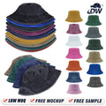 Wholesale Unisex Custom Distressed Bucket Hat Vintage Retro Cotton Washed Fisherman Hat Plain Custom Cowboy Fisherman Gorras