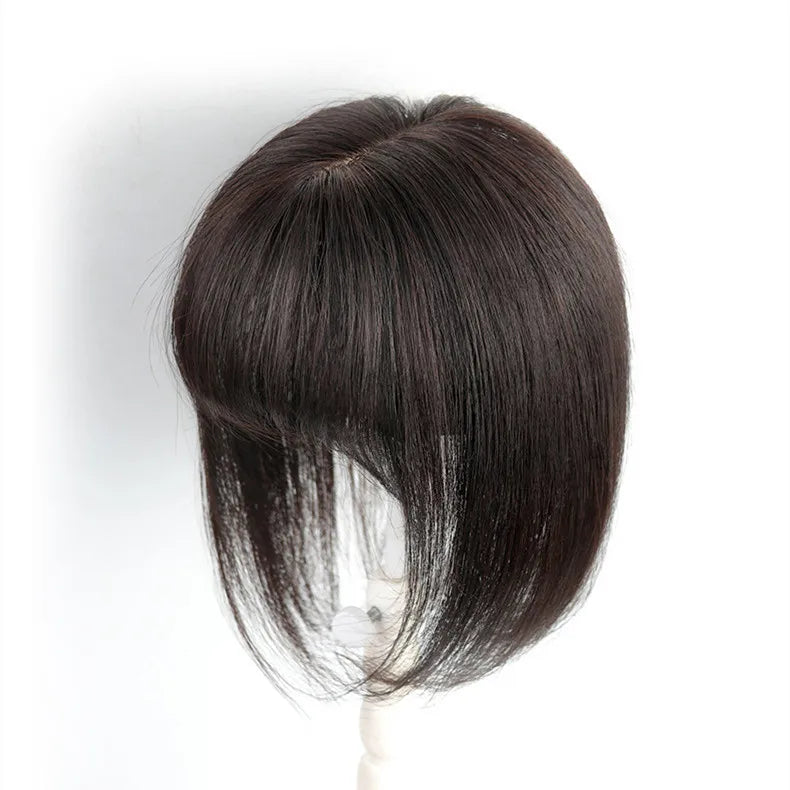 ZP LONGFOR Hot Sale Wholesale 12x14cm With 3 Clips Large Area Cover Gray Hair Human Hair Topper