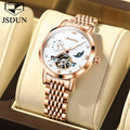 JSDUN 8832  OEM Custom Women Factory Cheap Japanese Movement Stainless Steel Buckle Mechanical Watch