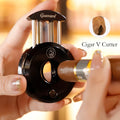 Guevara Luxury Large Table Cigar Cutter Custom logo Zinc Alloy Metal v Cut Cigar Cutter
