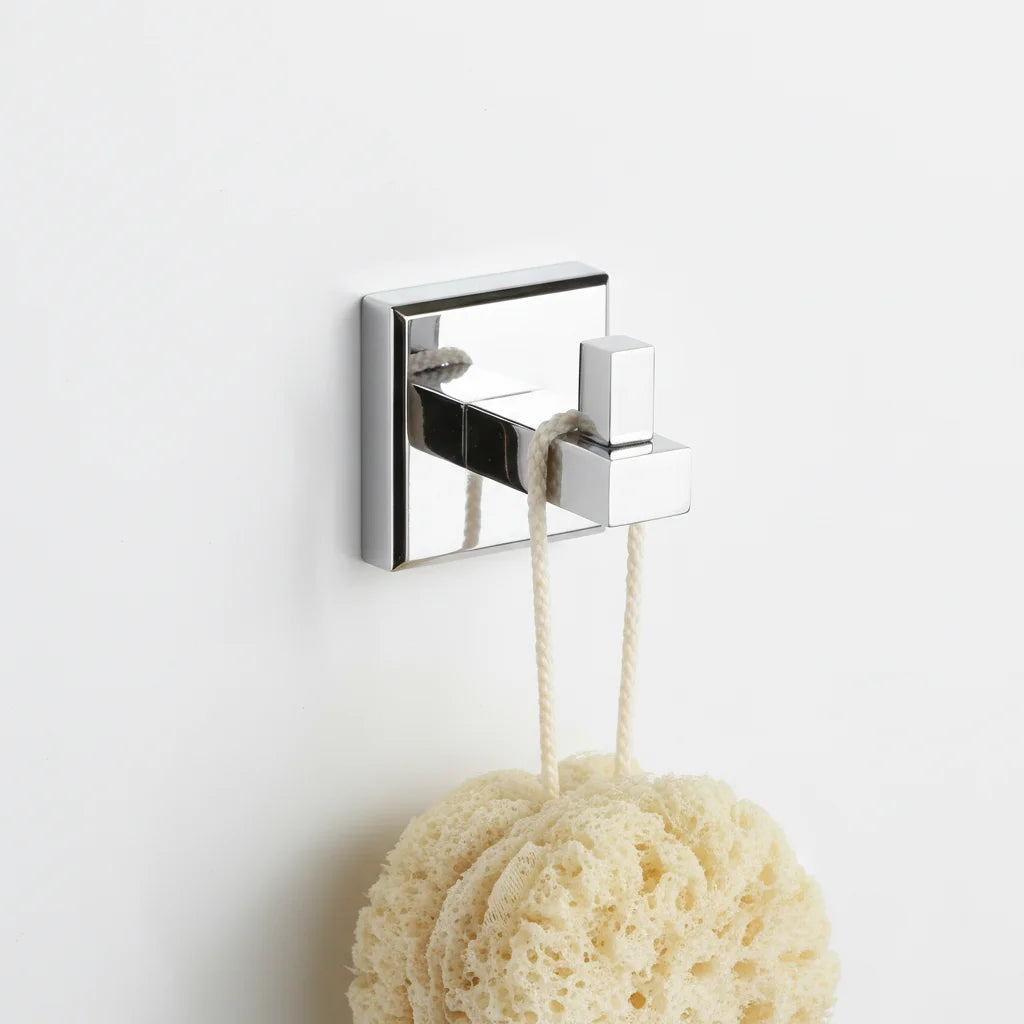Zinc Alloy Metal Towel Hook Wall-Mounted Coat & Robe Hook for Bathroom Convenient Clothes Hanging