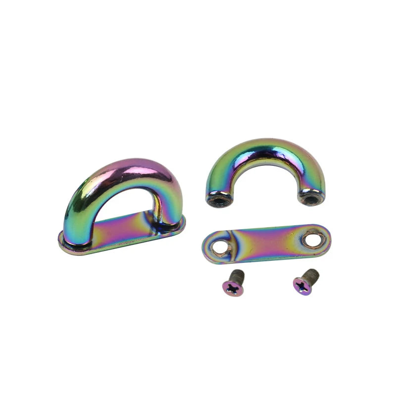 Rainbow Rectangle Strap Arch Bridge Buckle Chain Screw Lobster Connectors Anchor Purse Webbing for Bag Handles Hardware