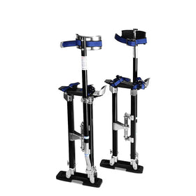24IN to 40IN Aluminium Drywall Adjustable Plastering Lifting Stilts Ladders Silver Stilt for Painting Painter Taping