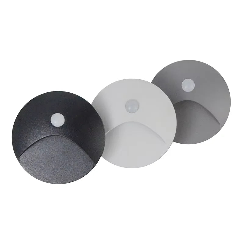 Modern 3W-LED Sensor Embedded Staircase Light - Outdoor Waterproof Aluminum Night Light Step Light