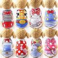 Summer Small Dog Clothes Dog Vest Cartoon Shirt Dog T Shirt Puppy Vest Terrier Pet Clothes Pet Clothes