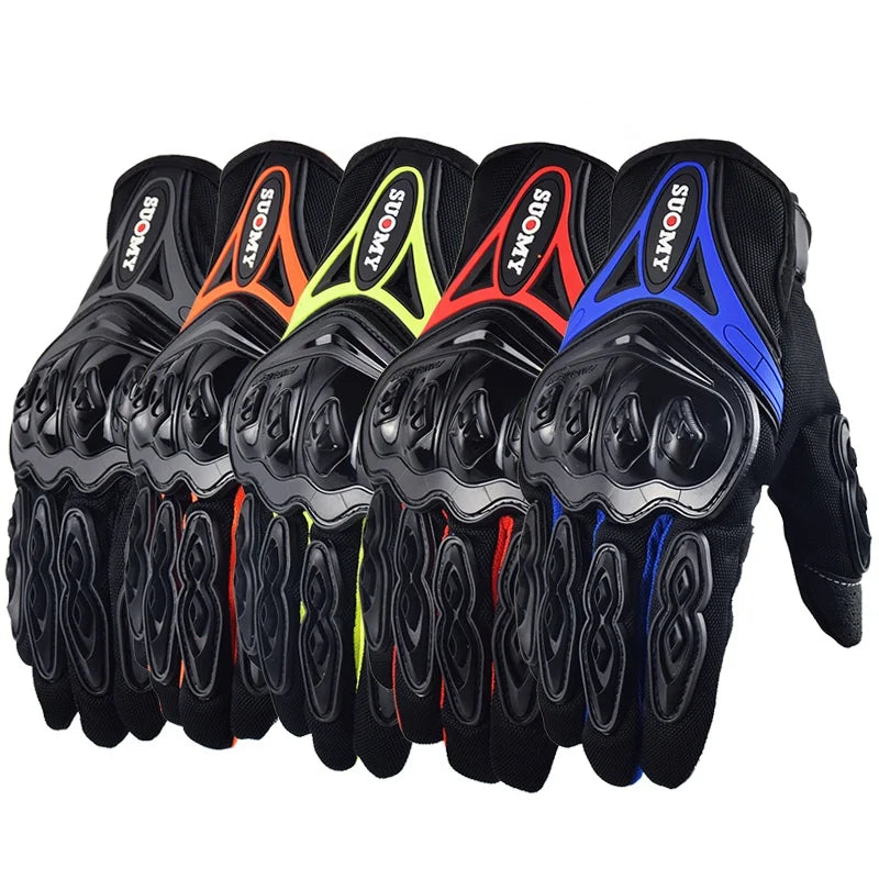 Suomy Motorcycle Riding Gloves Touch Screen Full Finger Cycling Bicycle Gloves Off Road Mountain Bike Racing Motocross Gloves