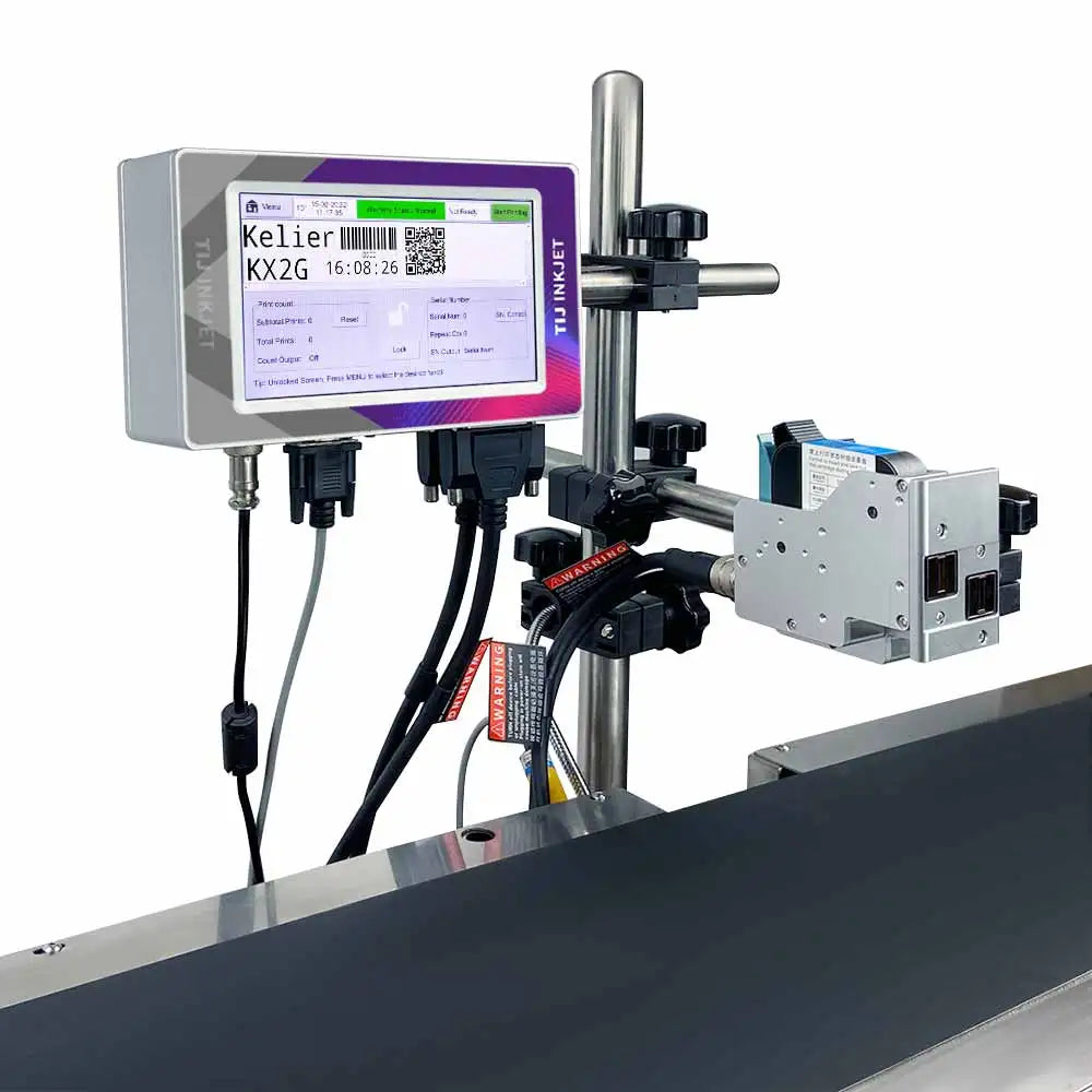 Inkjet Printer KX2G Coding Machine with Refillable Ink Cartridge and Auto Reset Chips