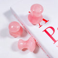 Huiying China Manufactory Natural Rose Quartz Stone Gua Sha Tool Mushroom Facial Massage Balls