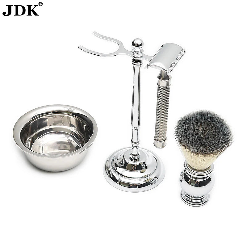 2022 Hot New Custom Mens Shaving Kit Private Label Shaver Brush Safety Razor Shaving Brush and Bowl Set for Men Wet Shave