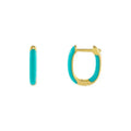 Rectangular Painting Oil Earrings Copper Plated 18K Gold Plated Earrings Earbuckle Earless Piercing Ear Clip for Female