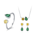 Wholesale Fashionable Necklace and Earring Jewelry Silver 925 Sterling Necklace Sets Pendants Charms Chain for Men and Women