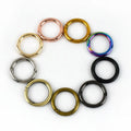 Meetee H7-3-25mm High-grade Hanging Galvanized Alloy Connecting Buckle Hardware Accessories Open Spring Ring