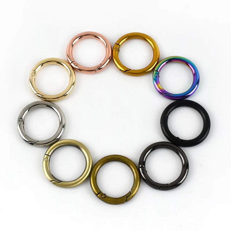 Meetee H7-3-25mm High-grade Hanging Galvanized Alloy Connecting Buckle Hardware Accessories Open Spring Ring