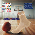 High Quality Terry Cushioned Basketball Crew Socks Custom LOGO Thick Professional Sport Socks Athlete