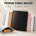 Bubble Mailer Bags Custom Logo Waterproof Poly Bubble Envelopes for Ecommerce Apparel Boutique Fashion Shipping Packaging