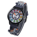 Abel Mountain Flames Dinosaur Kids Waterproof Watch for Boys Customizable PC Case with 3ATM Dial & Alarm Features OEM Watch