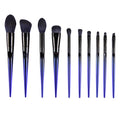 FYD New Blue Luxury Makeup Brush Wholesale ABS Handle Private Label 10pcs Professional Makeup Brush Tools Set