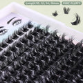 DIY Lash Extension Kit Wholesale PBT Fiber Full Volume Clusters Custom Logo Pre-Cut Segments Individual Lashes
