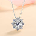 Silver 925 Original Diamond Test Past Brilliant Cut 0.5 Carat D Color Moissanite Astral Pendant Necklace Gemstone Star Chain