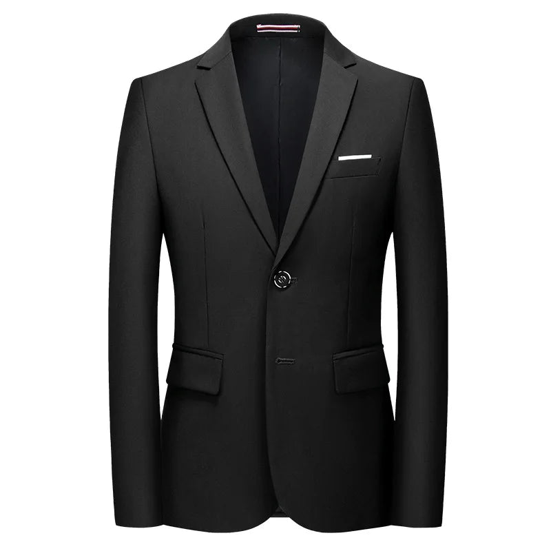 M-6XL Men's Suits Business Suits Single Breasted blazer Jacket Male Wedding Work Coat