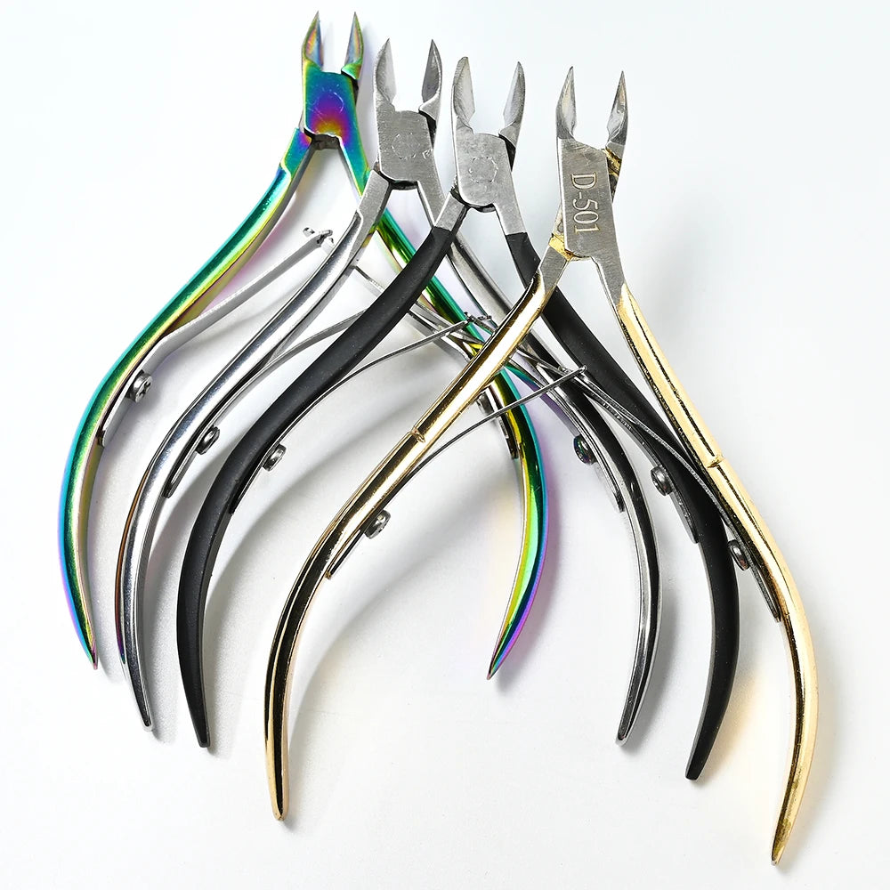 Stainless Steel Cuticle Nipper Clippers Professional Remover Scissors Finger Toe Care Manicure Nail Clipper Dead Skin Tools