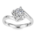 Messi Jewelry Ring14K 18K White Gold Women Gift Party Moissanite Diamond Stone Embedding Customized Fashion Ring