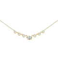 LOZRUNVE Fine Jewelry Korean Elegant Baguette Marquise Diamond Charm Necklace 925 Sterling Silver