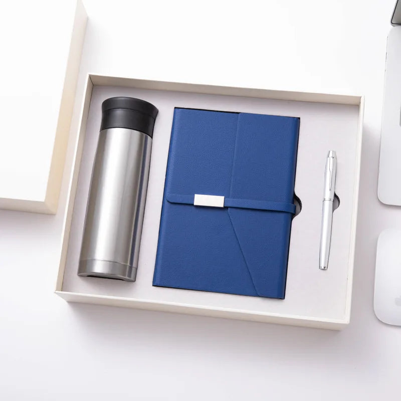 Business Souvenir Custom Corporate Gift Set Luxury Promotional Giveaways With Logo Top Selling Notebook Pen and Cup Gift Set