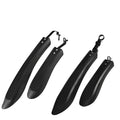 Aisye 26-Inch BMX MTB Folding Bicycle Mudguard Fender Universal Full Set Front/Rear Soft Rubber Arc Height Adjustable Fork 225G